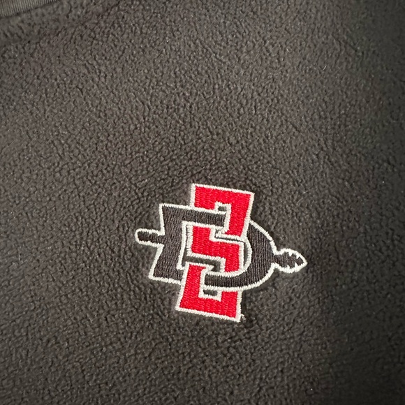 Nike San Diego State Aztecs 1/4 Zip Fleece Logo Embroidered Graphic L - Picture 3 of 6